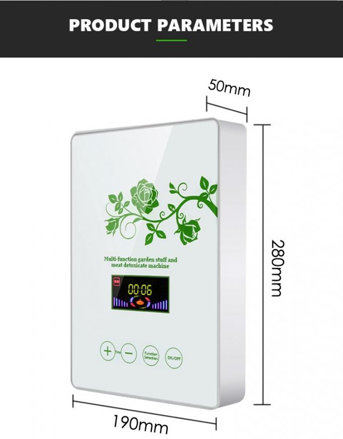 Homefish Pannello di vetro portatile per la sterilizzazione di frutta e verdura Intelligent Multifunction Machine 400mg/h Generatore di ozono per cucina 9