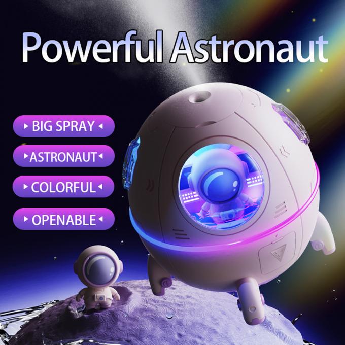 Ingrosso Cute Design Space Capsule Umidificatore USB Ricaricabile Mini Portatile Umidificatore d'aria ad ultrasuoni con luce a led 3