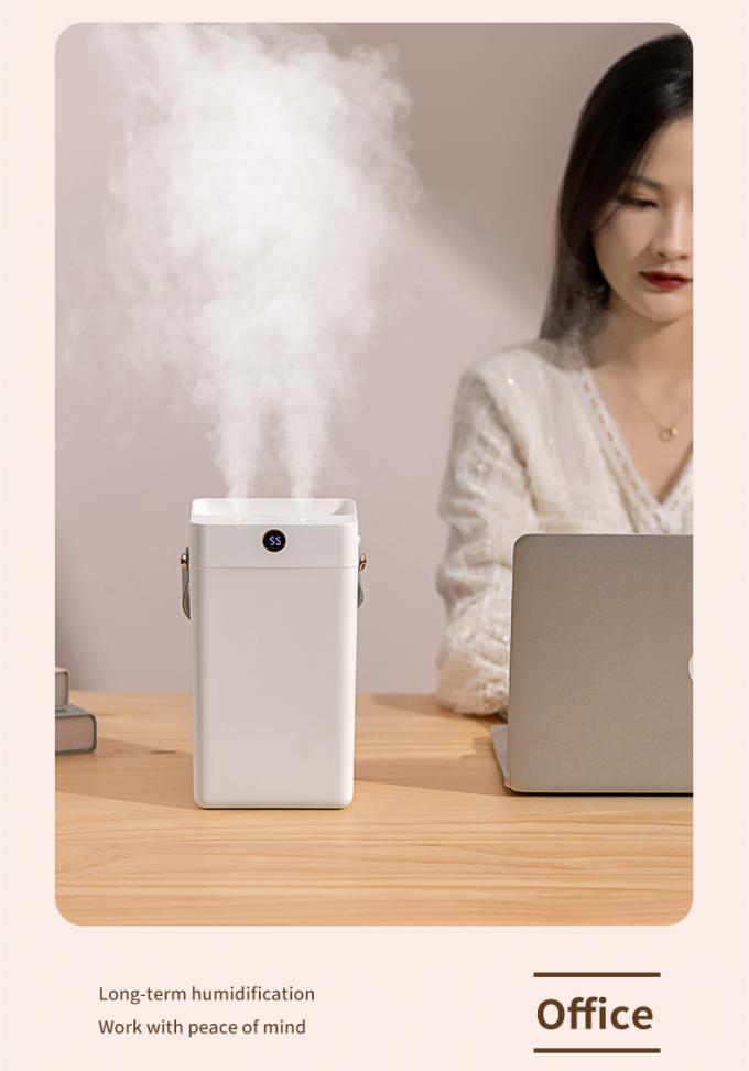 3L Grande capacità Diffusore a doppio spruzzo Umidità Nebbia fredda Umidificatore d'aria a nebulosa con schermo digitale 4