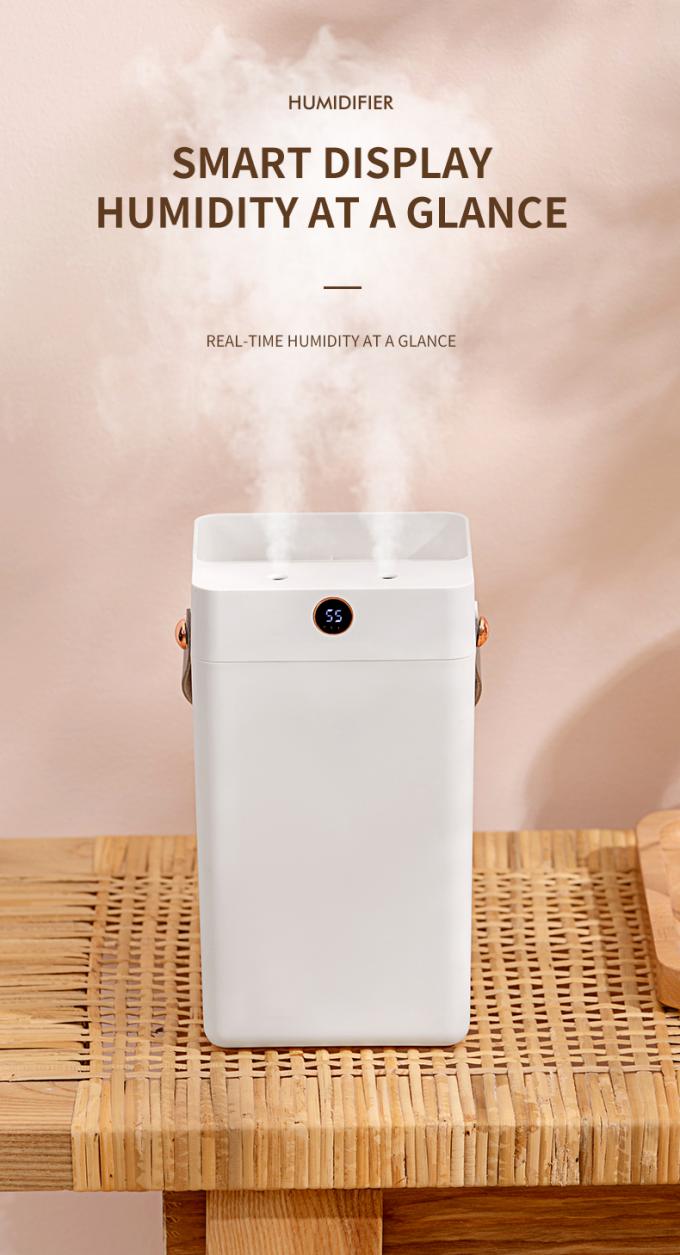 3L Grande capacità Diffusore a doppio spruzzo Umidità Nebbia fredda Umidificatore d'aria a nebulosa con schermo digitale 6