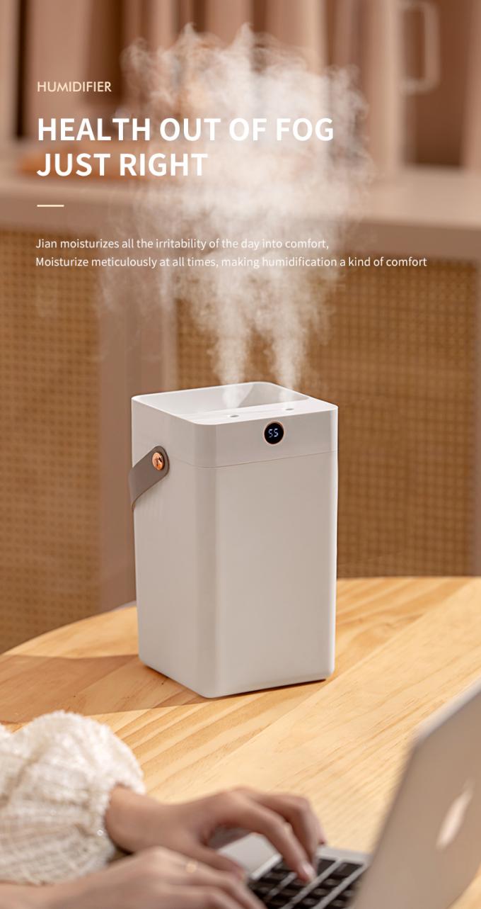 3L Grande capacità Diffusore a doppio spruzzo Umidità Nebbia fredda Umidificatore d'aria a nebulosa con schermo digitale 10