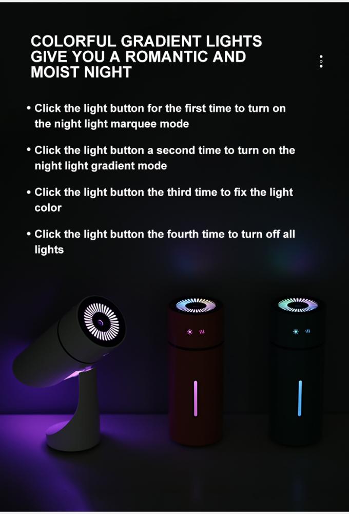 Homefish OEM USB Luftbefeuchter Trasportabile Mini Umidificatore Personal Desktop Luftbefeuchter Leise Luftbefeuchter mit 2 Modi 10