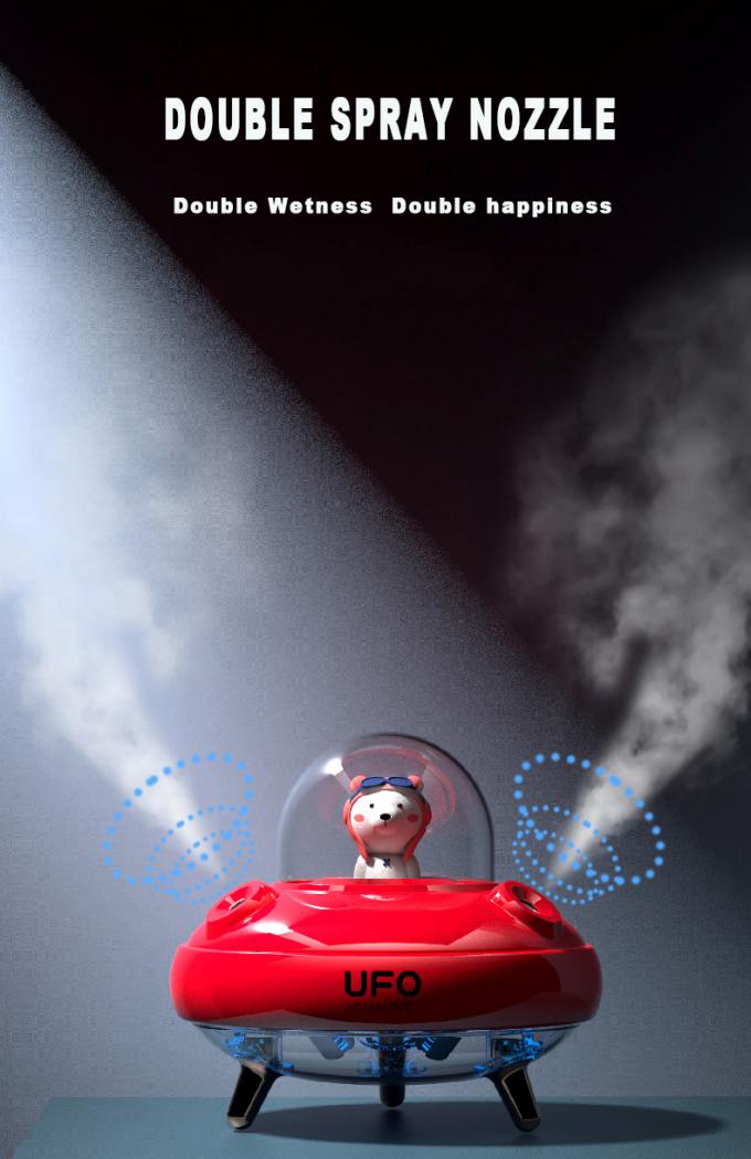Umidificatore per astronauti UFO senza fili ricaricabile da 400 ml USB 5V 7