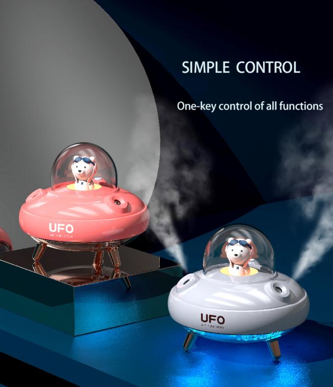 Umidificatore per astronauti UFO senza fili ricaricabile da 400 ml USB 5V 10