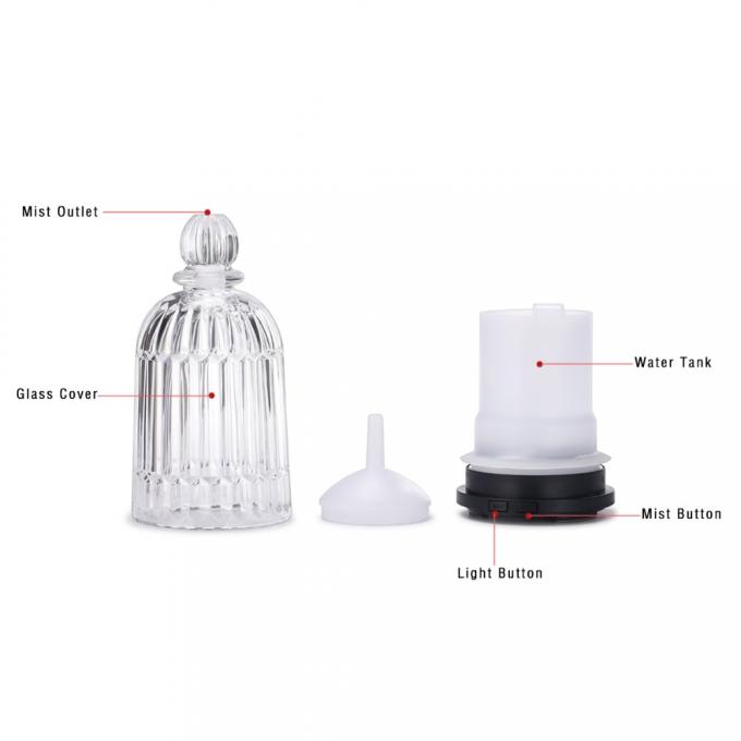 HOMEFISH OEM Dropshipping Umidificatore di vetro multicolore da 120 ml Diffusore di olio essenziale Diffusore di profumo 14