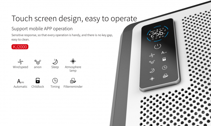 Homefish 2022 Nuovo Purificatore d'aria Wifi Smart Manufacturer Hepa Purificatore per la casa Umidificatore Purificatore d'aria 12