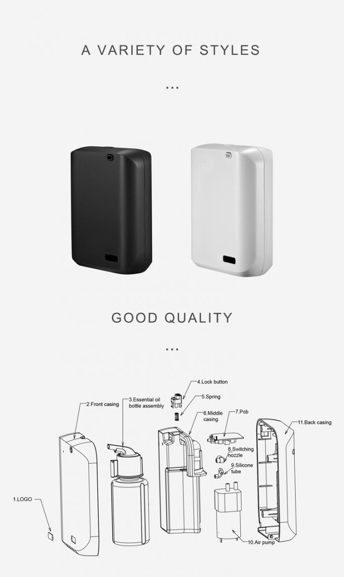 2023 Nuovo arrivo senza acqua Commerciale Plug In Hvac Aroma Diffuser 150Ml Bluetooth App Smart Aroma Diffusors Fragrance Diffuser 5