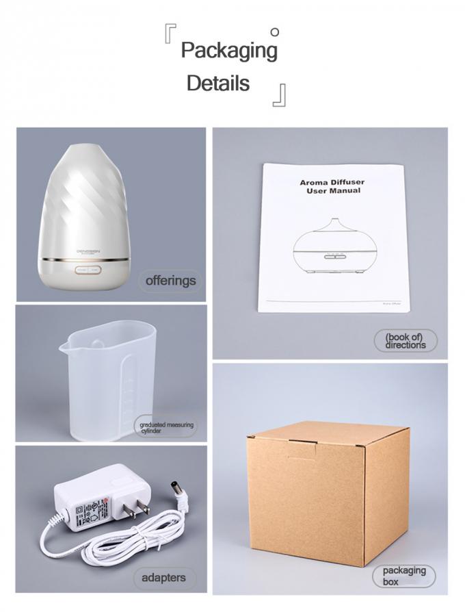 Umidificatore per pesci domestici Luminoso ad ultrasuoni a sette colori Macchina di aromaterapia Spruzzatore a volume di nebbia grande 4