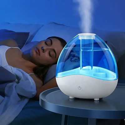 HOMEFISH Umidificatore ad atomizzazione ad ultrasuoni 150 ml/H-250 ml/H Grande emissione di nebbia con luce notturna
