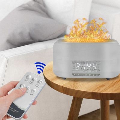 Buon prezzo HOMEFISH 400ml Umidificatore d'aria a fiamma ad ultrasuoni con Bluetooth in linea