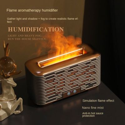 Aromaterapia a fiamma Umidificatore Nano Nebbia Macchina di umidificazione silenziosa di grande capacità con luce atmosferico