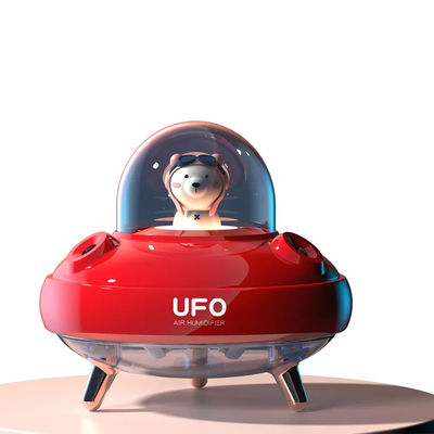 Buon prezzo 400ml Cute Design UFO Umidificatore Doppio Spray Umidificazione Silenzioso Umidificatore USB ricaricabile Con Luce Notturna Colorata in linea