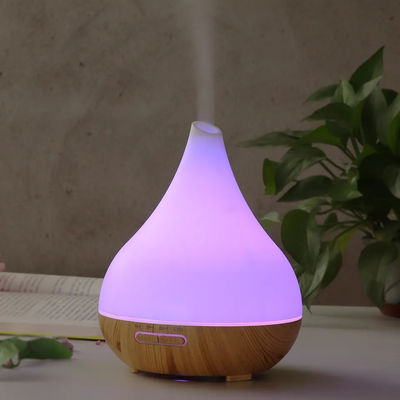 Buon prezzo 400 ml di capacità Mini diffusore di olio aromatico Macchina di aromaterapia in legno Silenzioso diffusore di aroma a controllo remoto con luce LED in linea