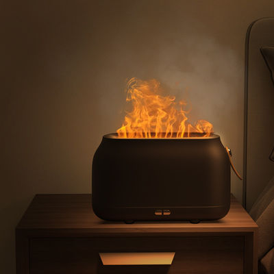 Buon prezzo Dropshipping Umidificatore Rgb Light 180Ml Umidificatore natalizio Ultrasuoni Flame Diffuser Oil Umidificatore Flame Dropshipping in linea