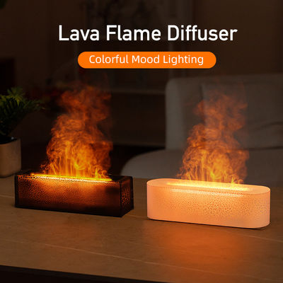 Buon prezzo Lava Rainbow Flame Aroma Diffuser Alimentato da USB Casa Atmosfera Luce in linea